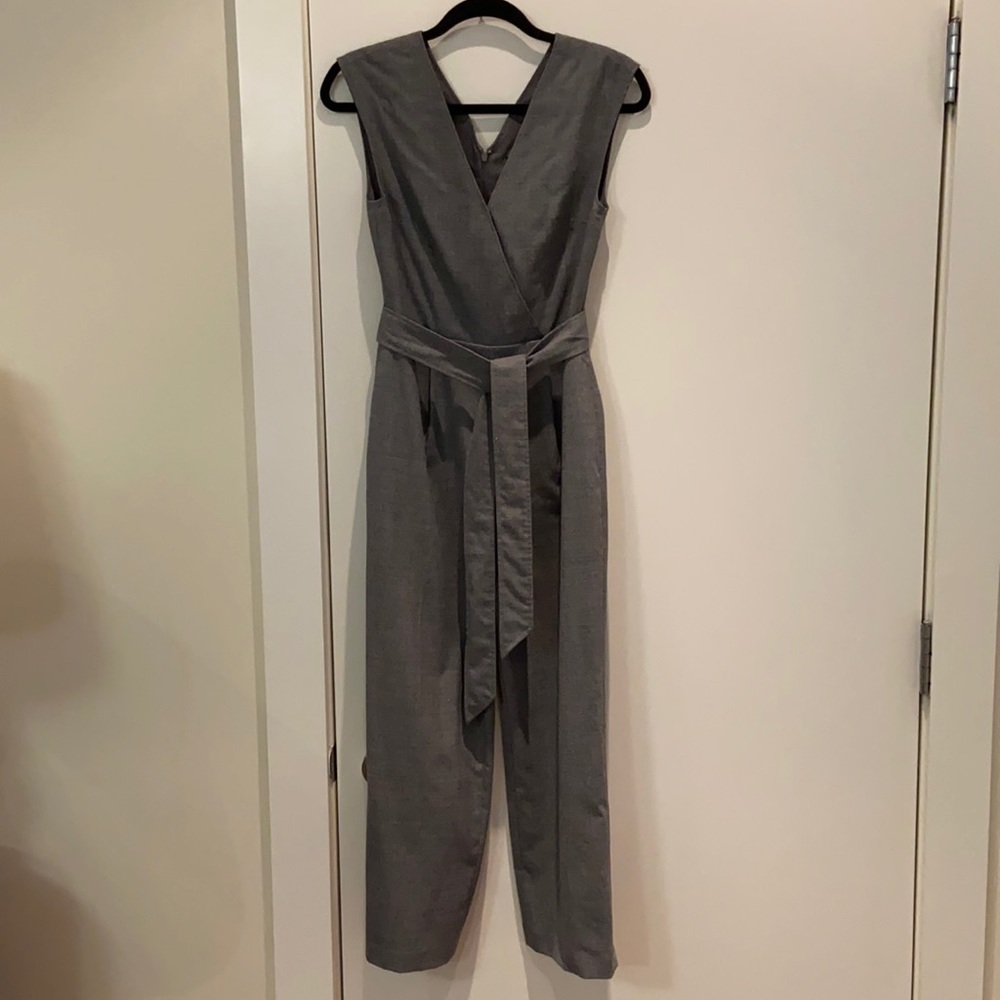 Club Monaco grey wrap romper jumpsuit 00